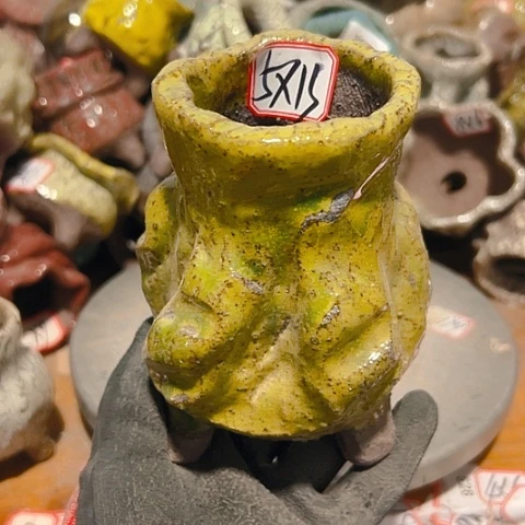 粗陶花盆制作就这样了，
