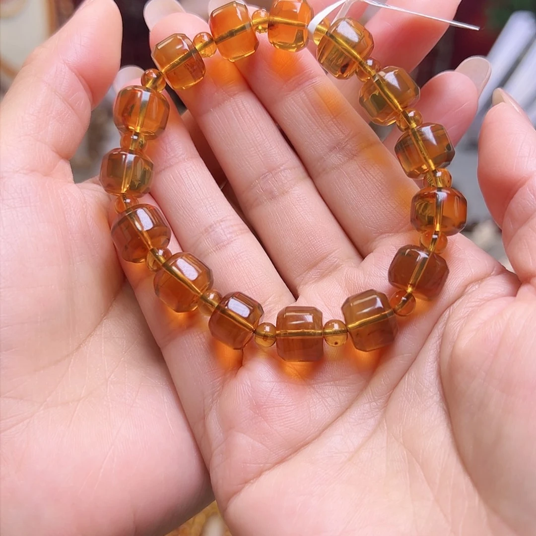 琥珀裸石未镶嵌抚顺琥珀金珀老型11