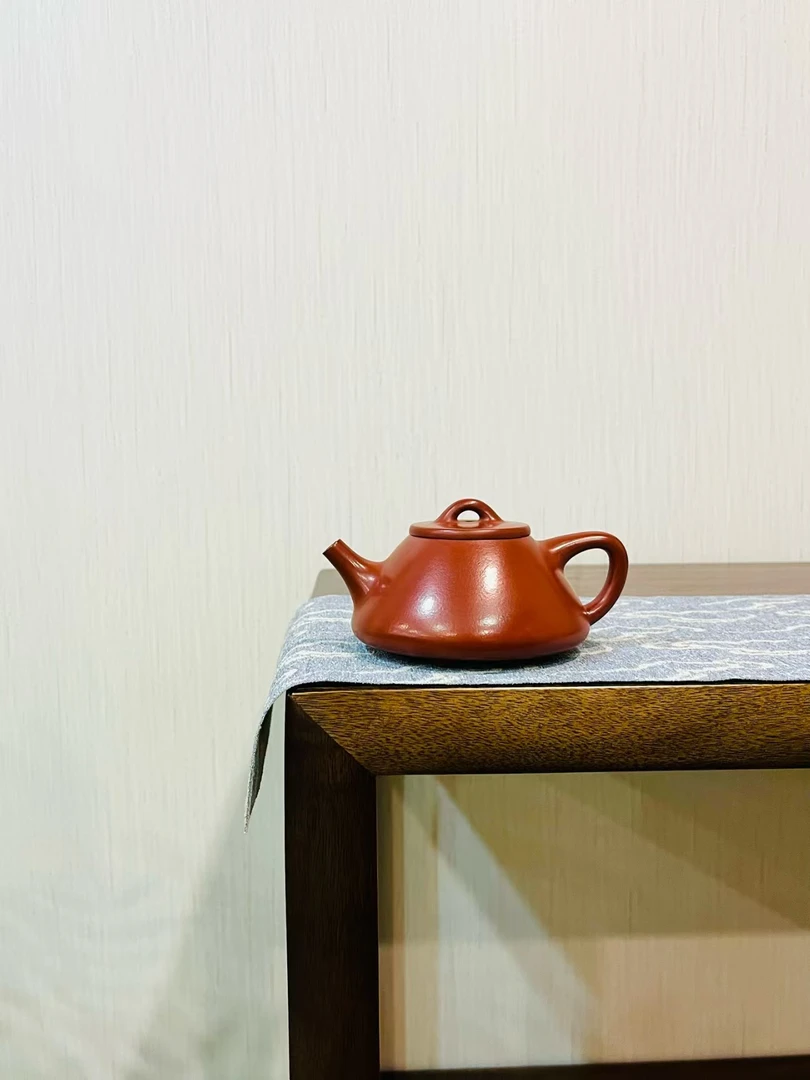 乡宁紫砂 景韵鸿鹄 红泥子冶石瓢230cc