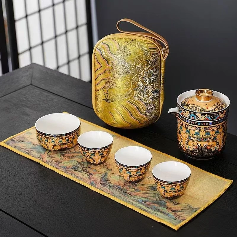 唐卡一壶四杯旅行套