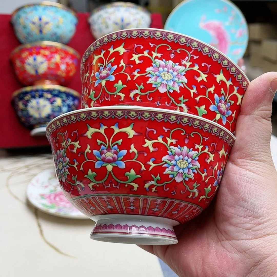 【闪购商品】珐琅4.5英寸2红。。。。。