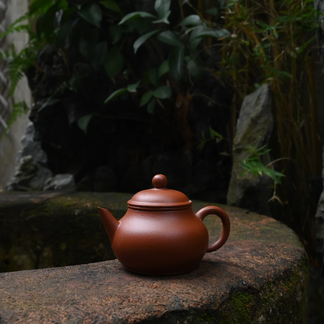 韩创出品 · 芭乐水平 · 工夫茶具 · 小容量 · 朱泥小壶 · 全手工
