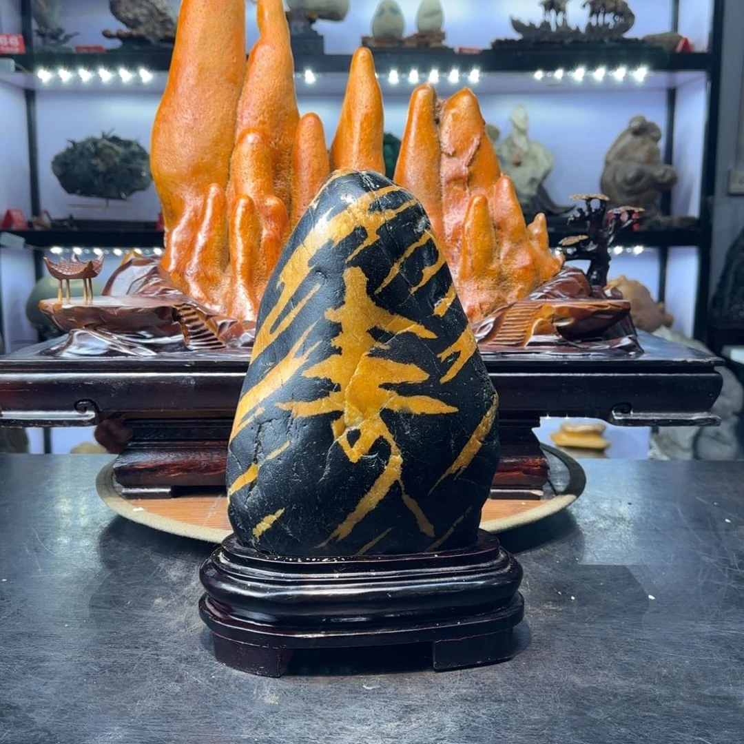 宁**远金纹石寿奇石上一