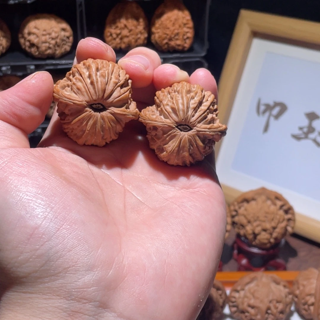 文玩核桃把件39全品磨盘