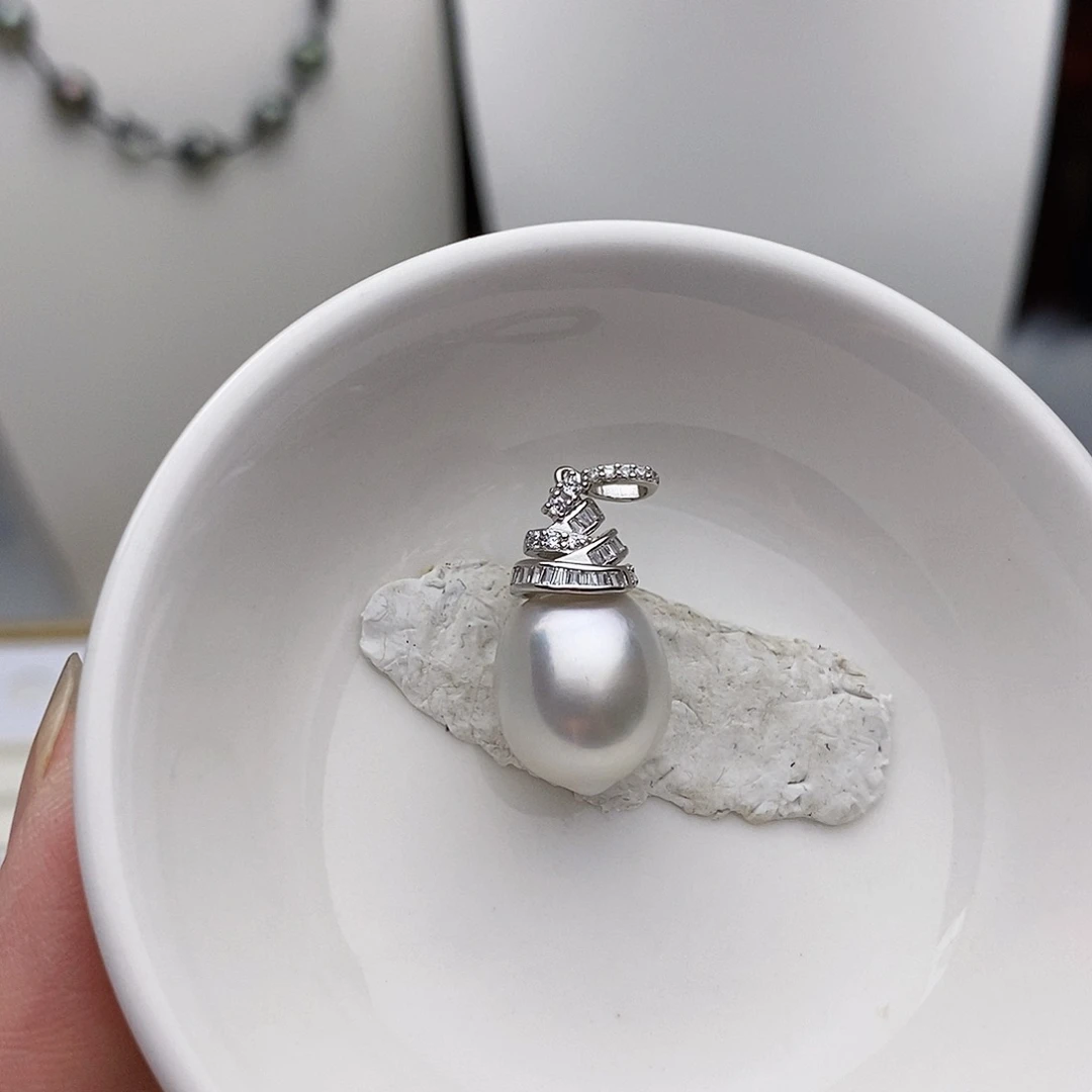 未镶嵌海水珍珠裸珠毛*麟澳白单珠12.5