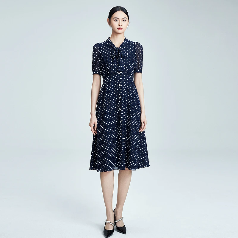 【可可专属】MOJO新款连衣裙优雅气质修身MJFB06WOP358A01