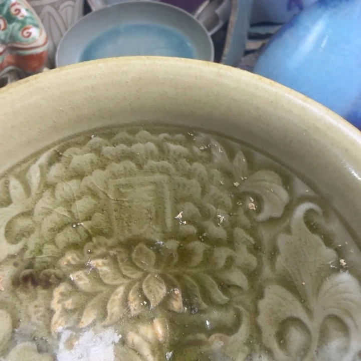 华****耀州窑翠青釉斗笠盏