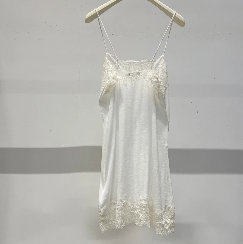 LL 夏季轻奢千金风吊带背心蕾丝花边连衣裙 162368