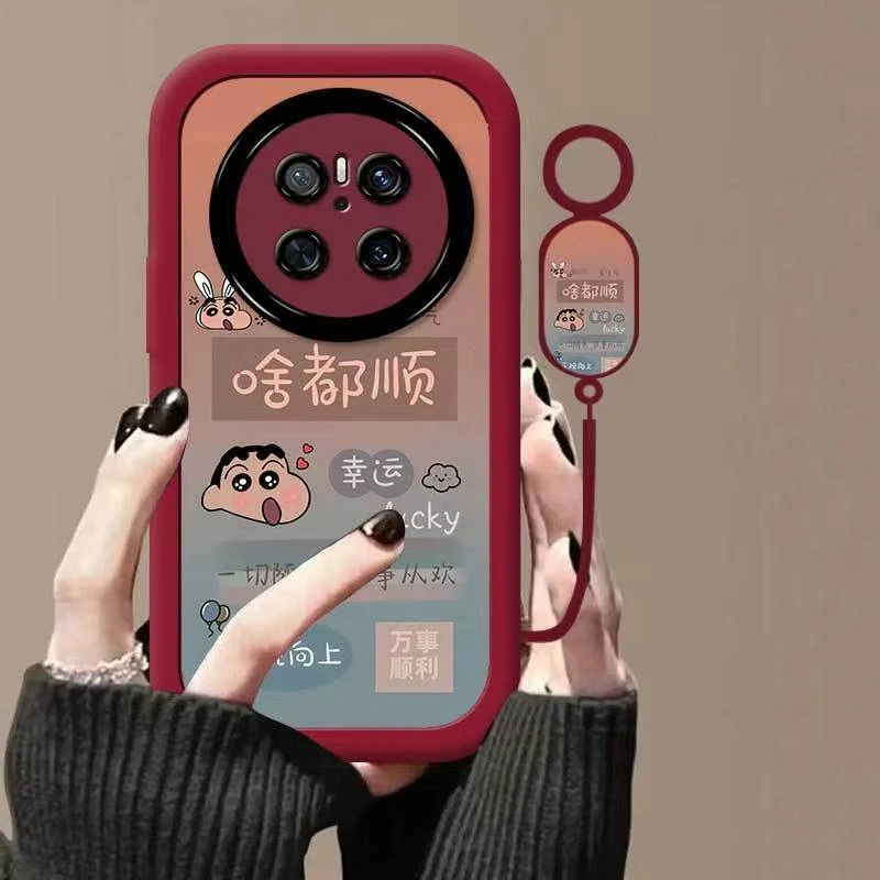 蜡笔小新适用华为mate70手机壳软硅胶cls-aloo创意文字mate70pro