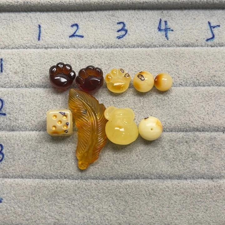 裸石琥珀未镶嵌?****笑天然蜜蜡配件