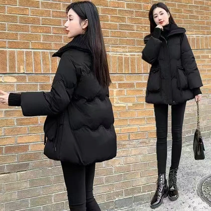棉服女款爆款2025新款冬季洋气流行上档次面包服潮流ins大码棉袄