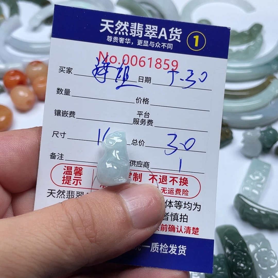 翡翠未镶嵌颈饰海*