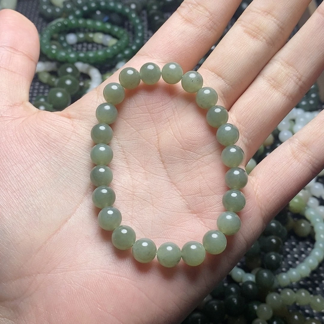 和田玉未镶嵌手串3