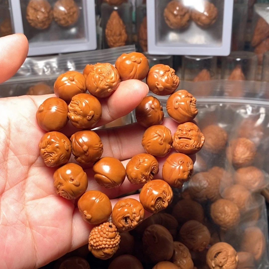 橄榄核手串/手链得**鱼经典恶僧全家福