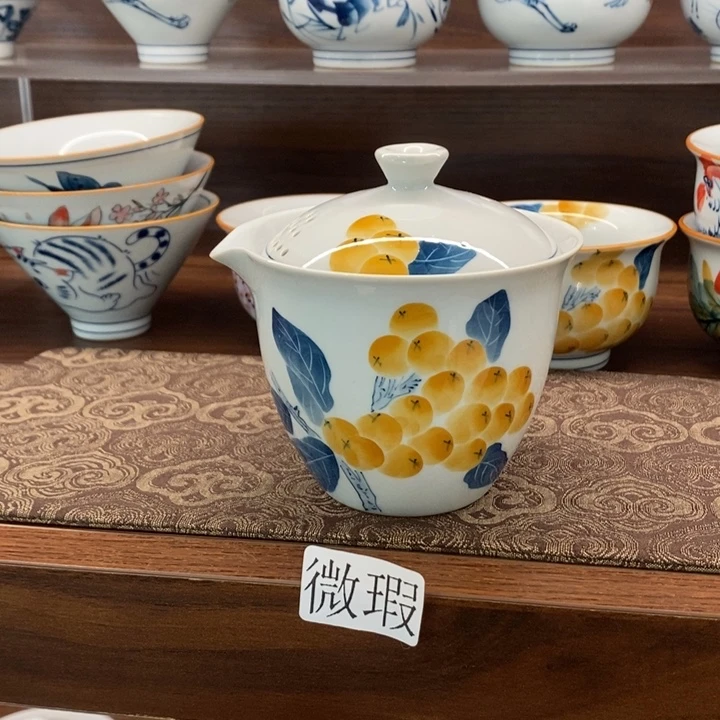 釉下老陶泥手工绘制