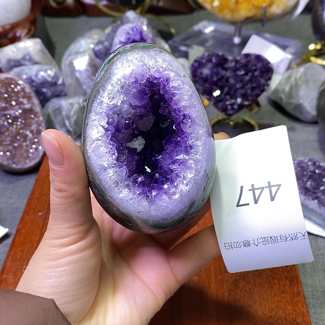 紫晶珠宝半成品未镶嵌