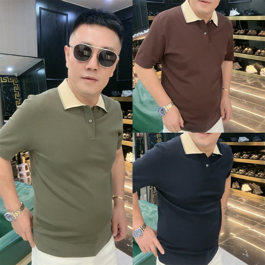（EN）秋冬 新款 三色 两粒扣 针织 短袖 POLO衫 11850