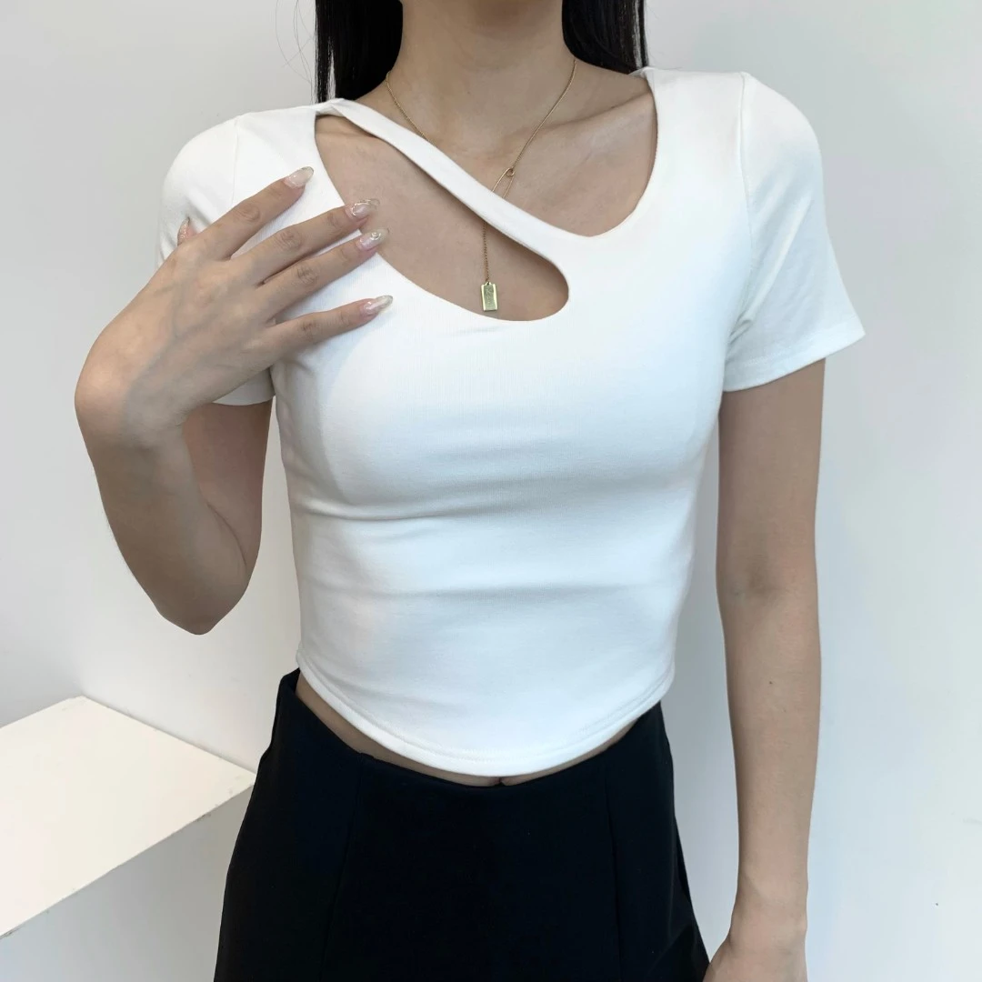 短袖T恤女高级感内搭上衣设计感小众体恤上衣 WPL2250#