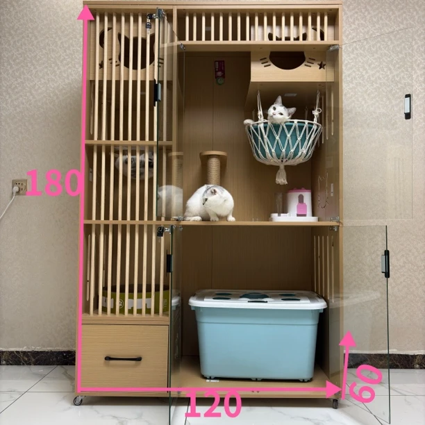 实木18毫米背板环保板材坚固实用型猫屋猫柜猫别墅家用室内