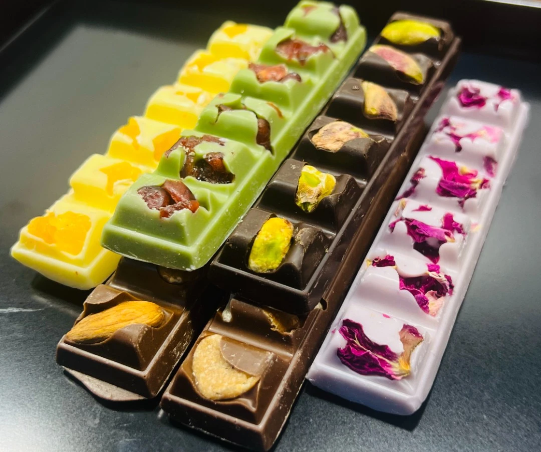 纯可可脂巧克力豆夹心手工DIY巧克力