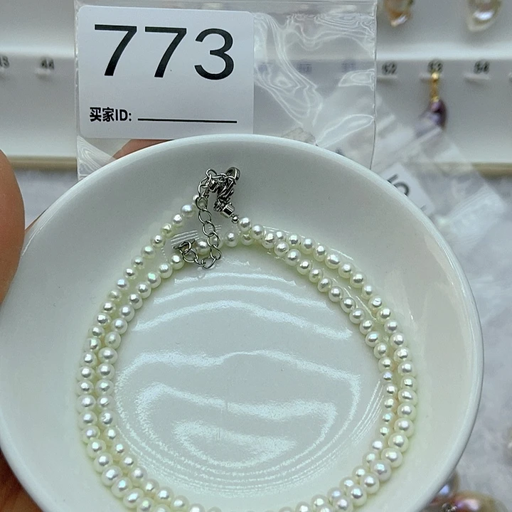 淡水珍珠颈饰银S925镶嵌