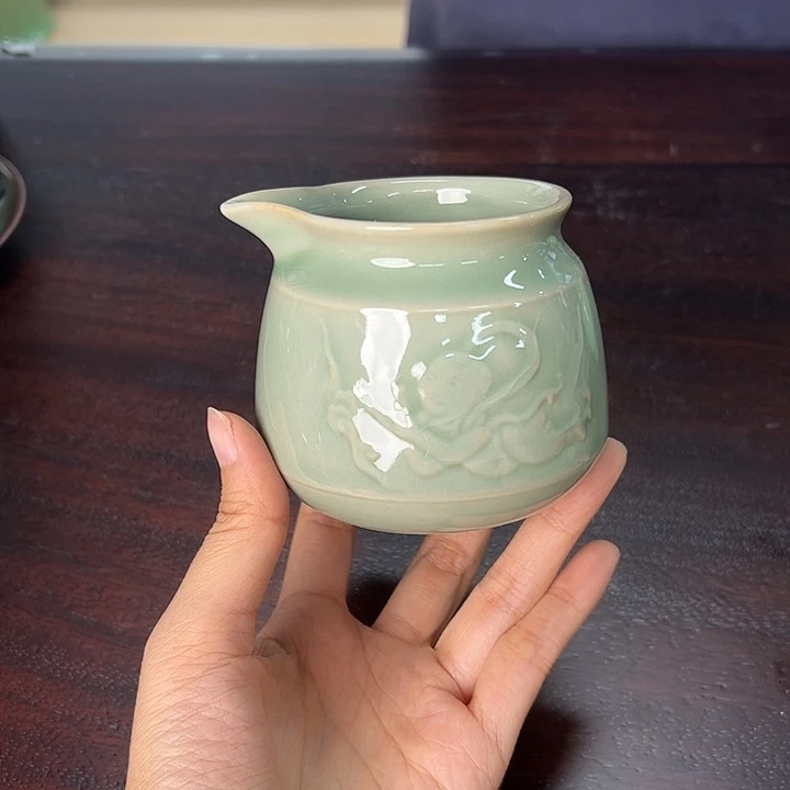 龙泉云间青瓷小米茶器