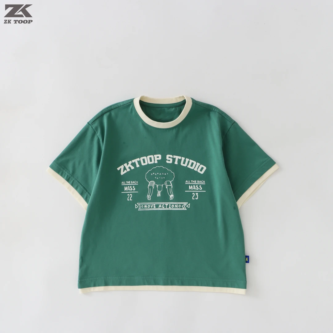【Z＆K】夏季男童韩版重工高级质感透气吸汗运动T恤ZK-1220831