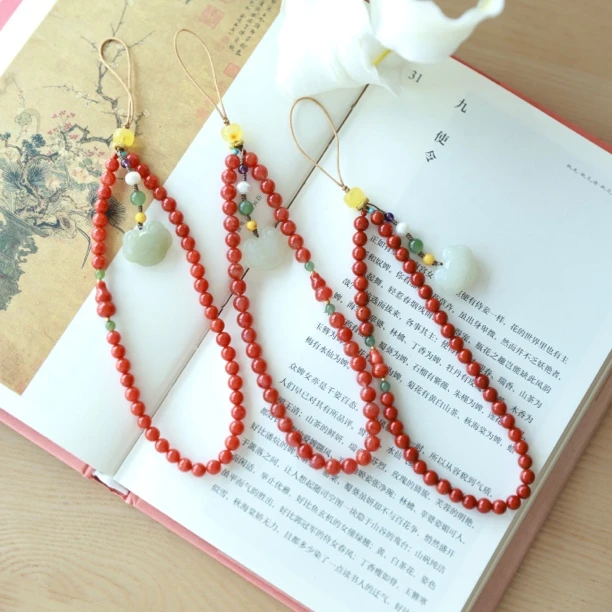 花笺·南红如意挂件SY（多样性发其一）南红首饰