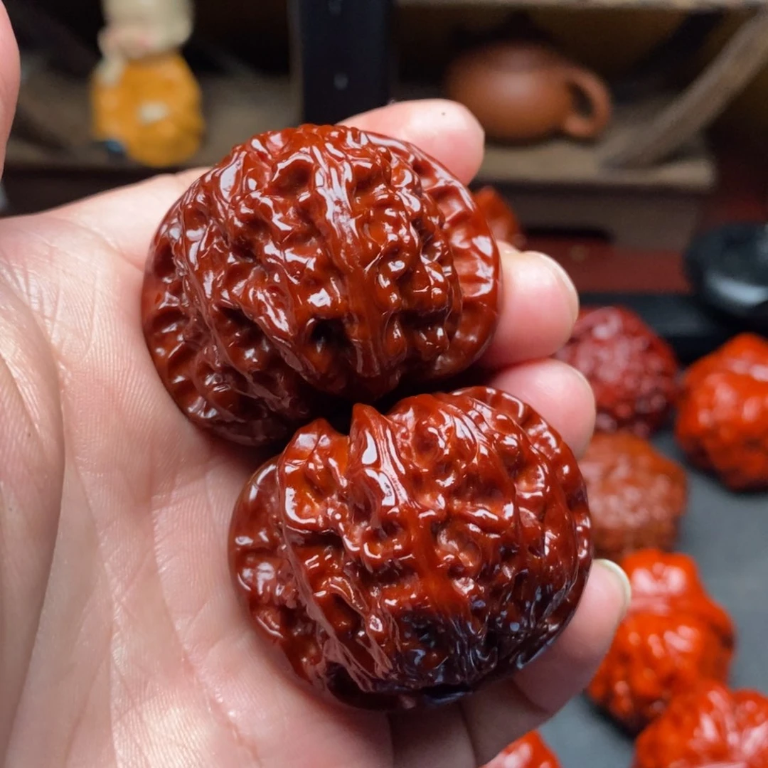 吊坠文玩核桃41白狮子