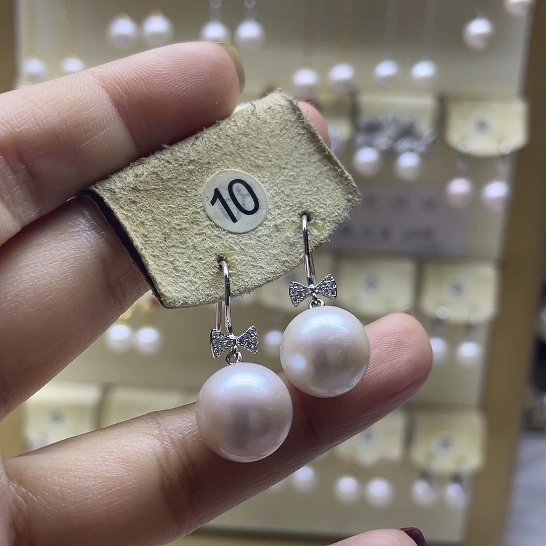 耳饰淡水珍珠银S925镶嵌