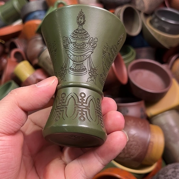 紫砂茶杯全手工紫砂主人杯