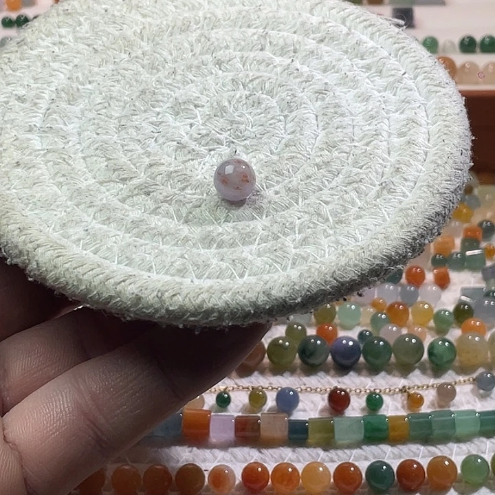 翡翠散珠未镶嵌定制翡翠卡8.6