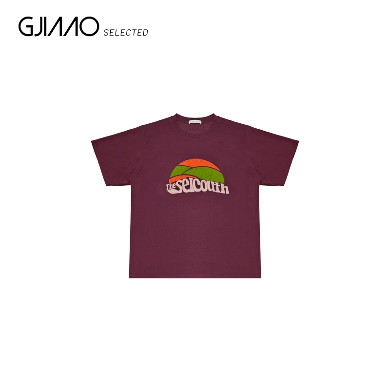 1695 彩色字母宽松半袖