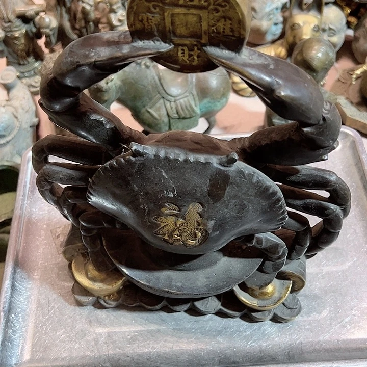 诚***下黄铜摆件，文房摆件