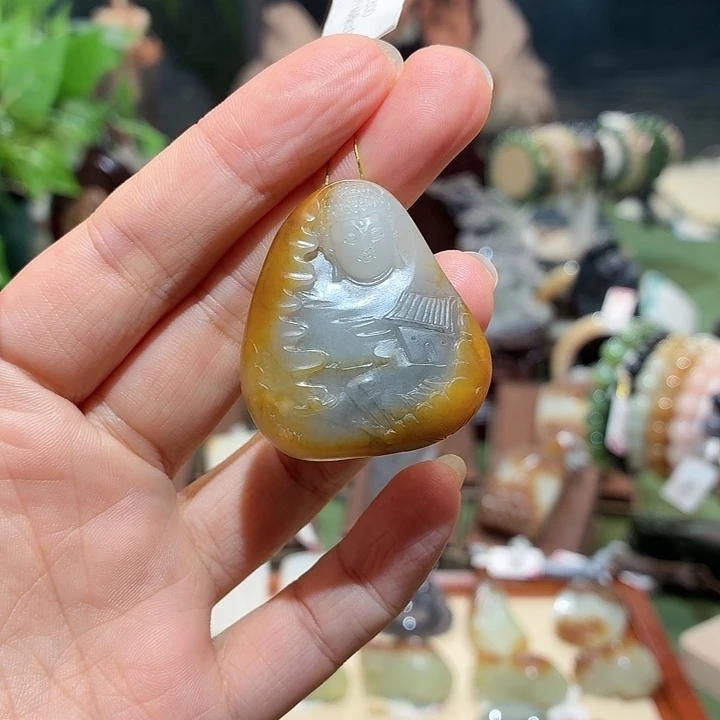 福***喵和田玉（糖玉）未镶嵌颈饰