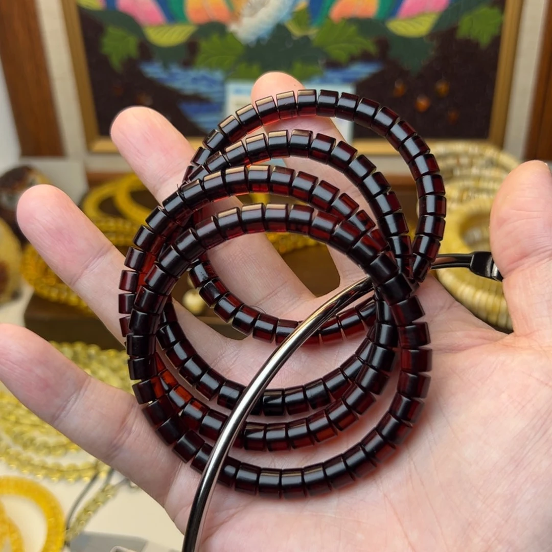 琥珀裸石未镶嵌血珀直切 多样发其一