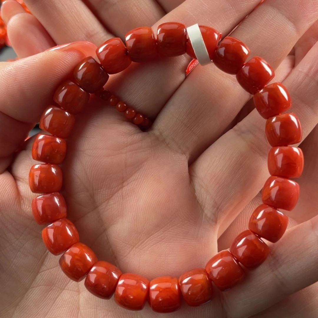南红玛瑙未镶嵌手链妞8