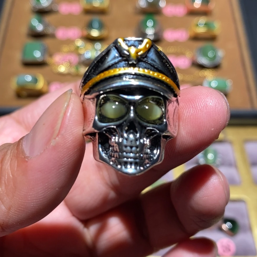 和田玉（碧玉）戒指未镶嵌