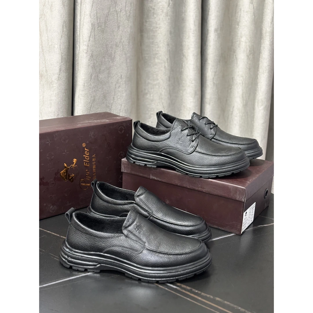 M62320 [皮鞋码] 秋冬款休闲鞋男鞋加绒保暖