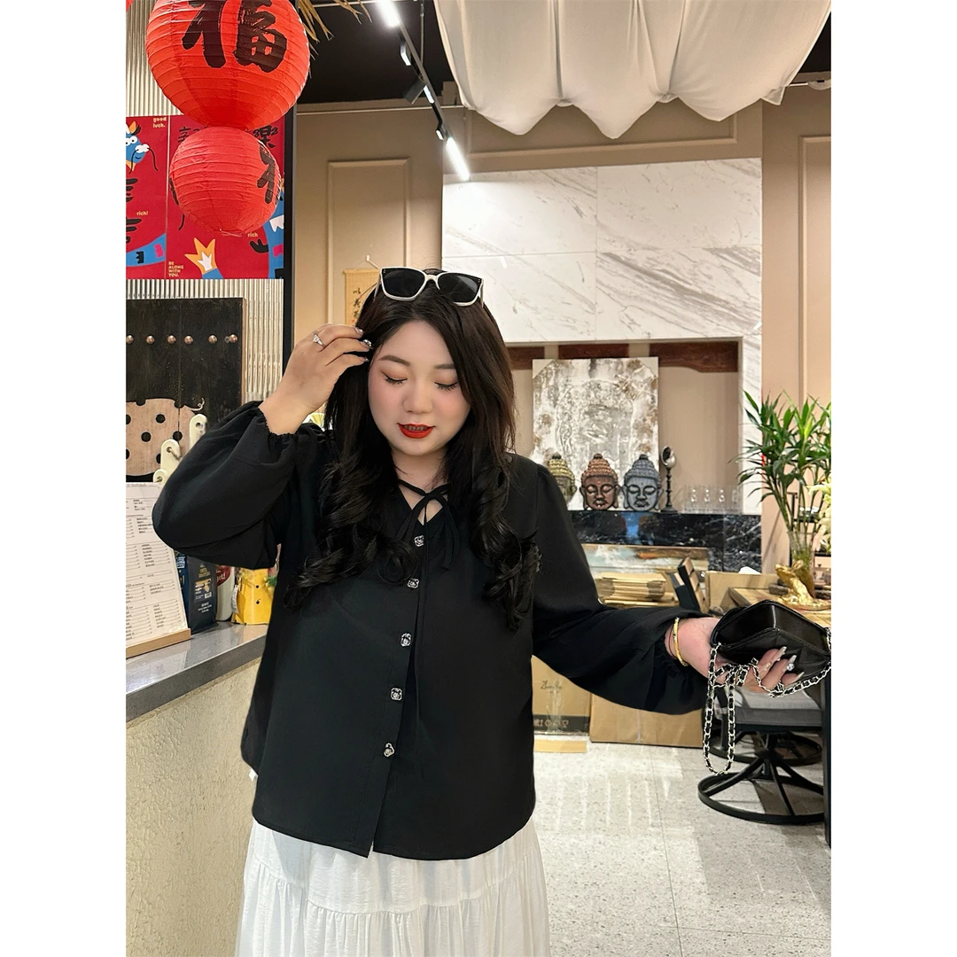 普罗旺斯 / 松弛且甜美套头小衫18014花契大码200斤胖mm宽松减龄