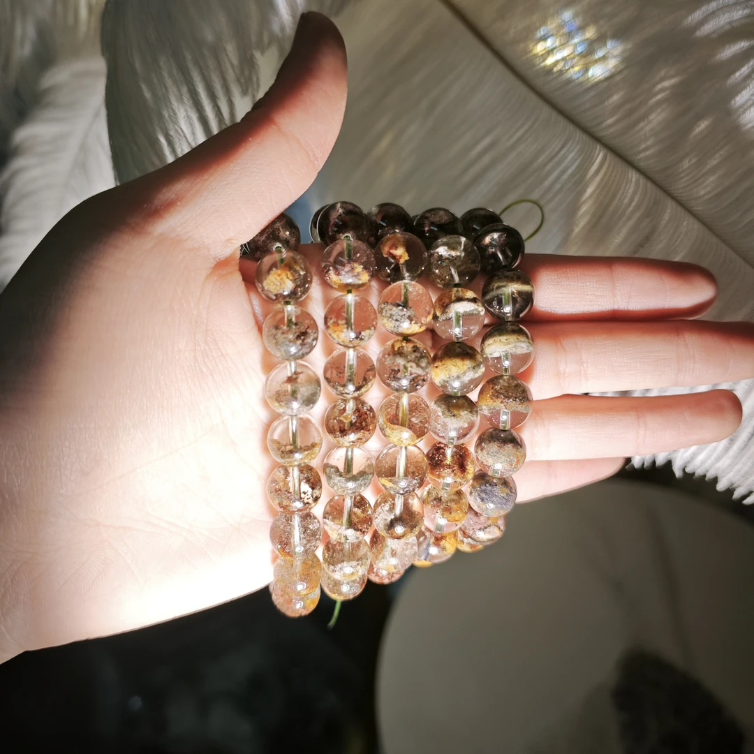 【遇见轻奢珠宝】-S027-天然水晶幽灵单圈手链多样性发1