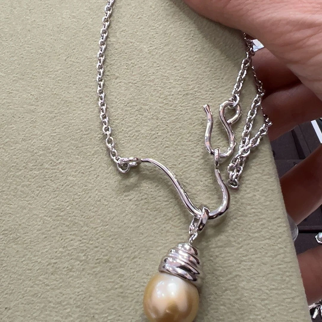 海水珍珠颈饰银S925镶嵌