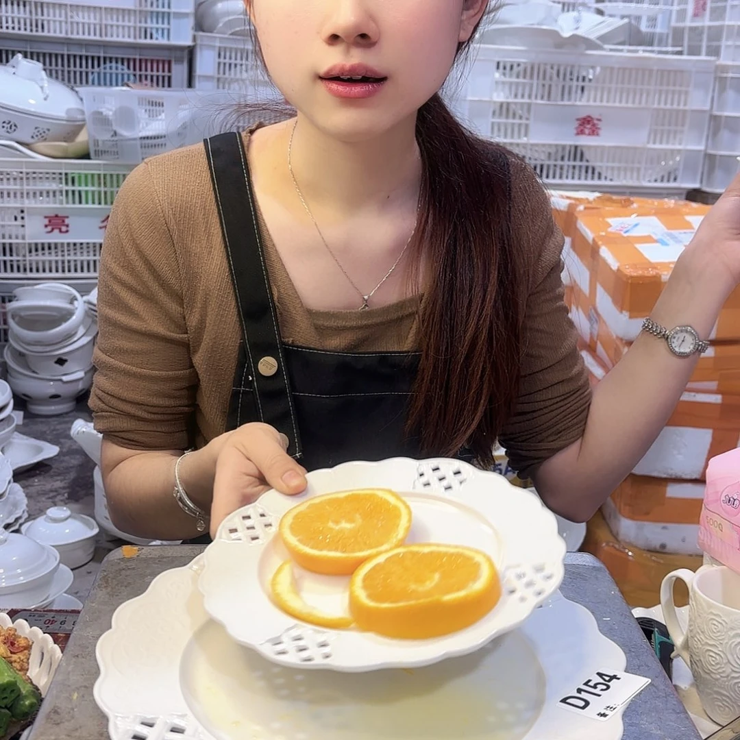 盘微瑕产品………两件套镂空盘