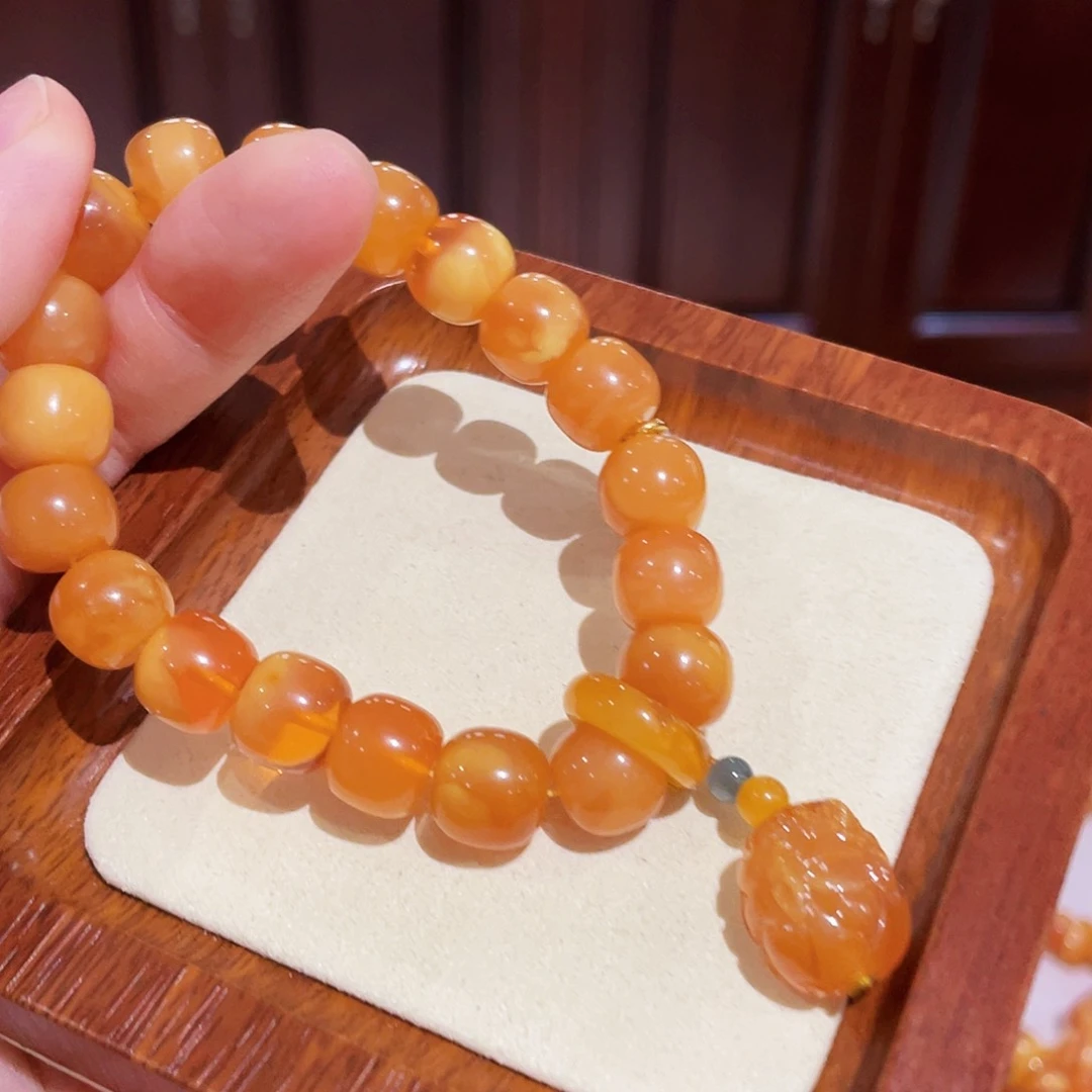 蜜蜡手链未镶嵌手串