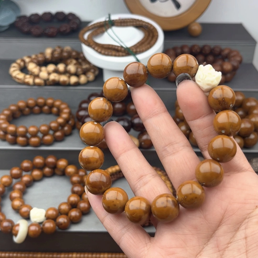 紫金鼠手串半手串光珠14