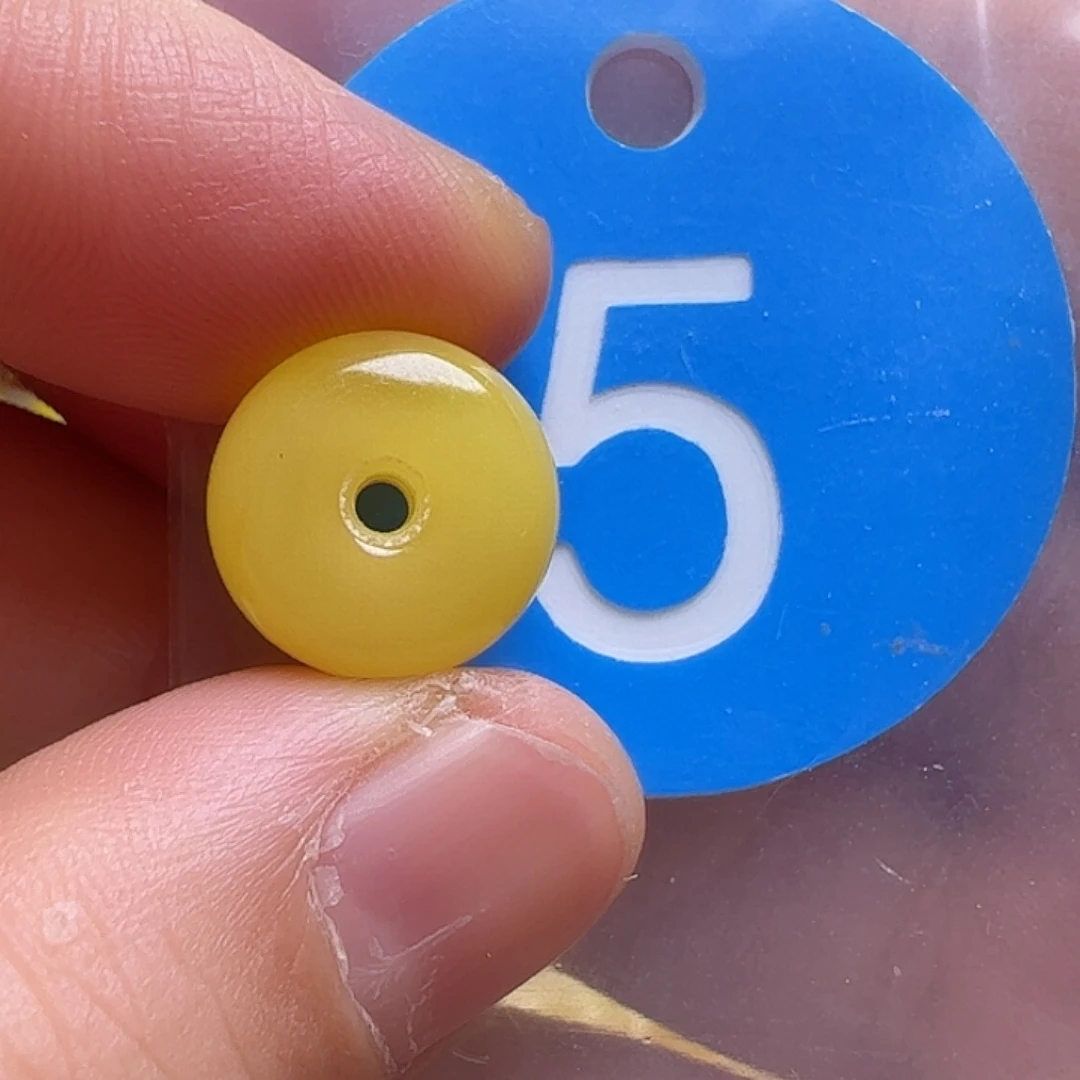 蜜蜡未镶嵌珠宝奇石12.2mm花粉