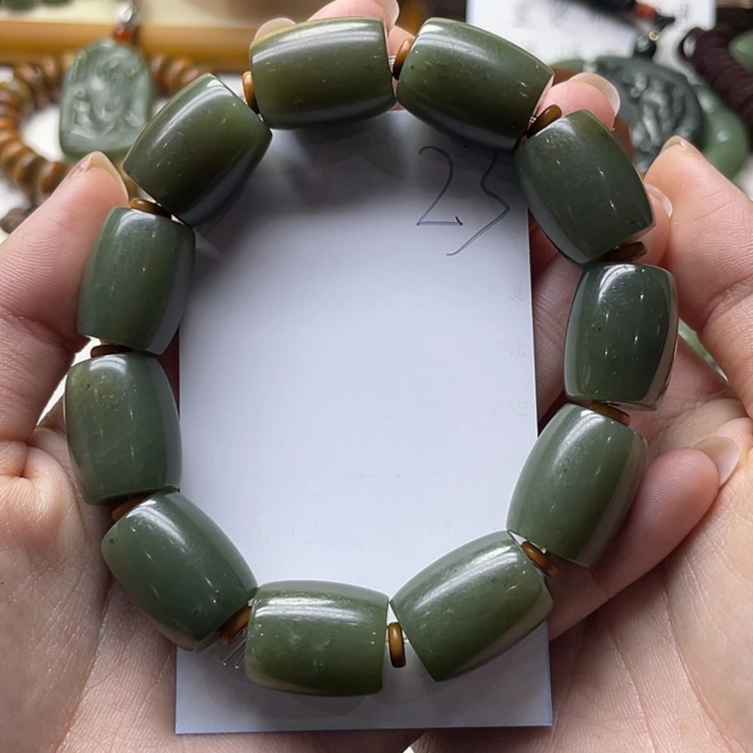 【闪购商品】和田玉手串未镶嵌一****周