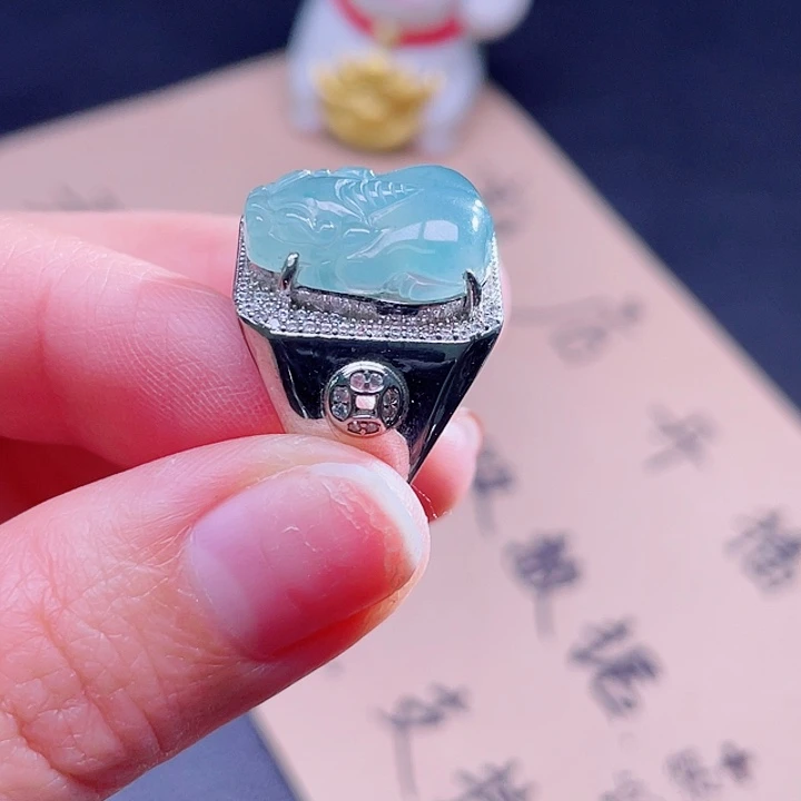 翡翠吊坠(不含链)银S925镶嵌