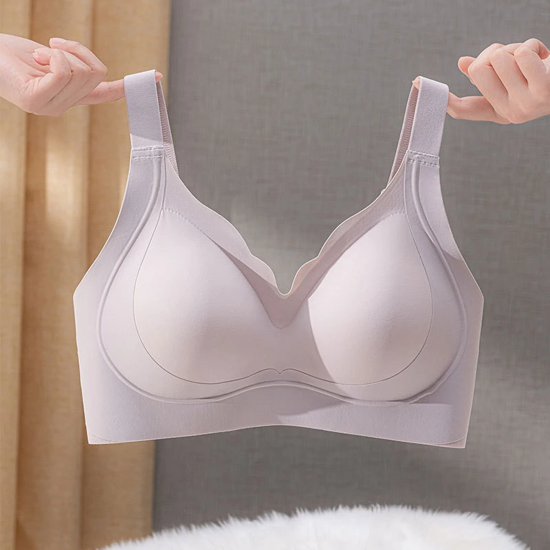 云朵大码内衣大胸显小胸聚拢收副乳防下垂夏季薄款无痕孕妇文胸罩