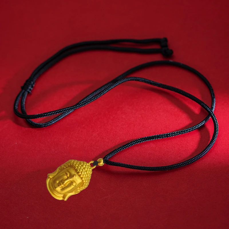 古法工艺时尚精美佛头饰品